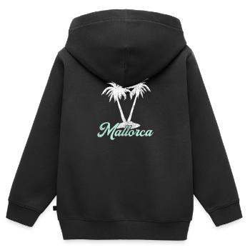 Mallorca - Kinder Premium Organic Zip Hoodie - Schwarz - Hinten - AI Model Kid Male (0cm)