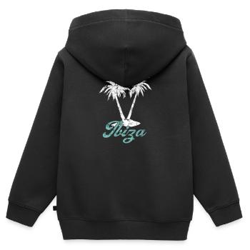 Ibiza - Sweat Premium à capuche zippé enfant bio - noir - Dos - AI Model Kid Male (0cm)