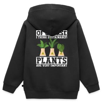 Kernenergie Und Kernkraftwerk - Kinder Premium Organic Zip Hoodie - Schwarz - Hinten - AI Model Kid Male (0cm)