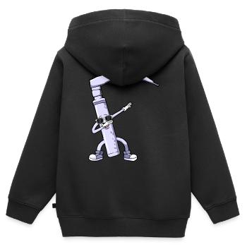 Anesthésiste Anesthésiologie Polka Dot - Sweat Premium à capuche zippé enfant bio - noir - Dos - AI Model Kid Male (0cm)