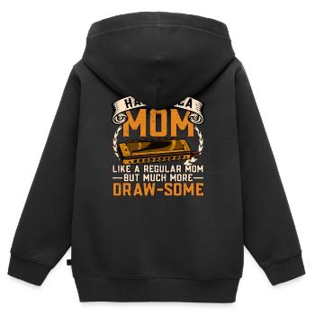 Harmonica Harmonica player - Kids Premium Organic Zip-up Hoodie - black - Back - AI Model Kid Male (0cm)