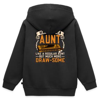 Harmonica harmonica player - Kids Premium Organic Zip-up Hoodie - black - Back - AI Model Kid Male (0cm)