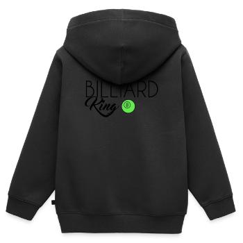 Billiard King - Kinder Premium Organic Zip Hoodie - Schwarz - Hinten - AI Model Kid Male (0cm)