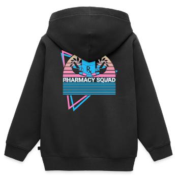 Apotheker Retro - Kinder Premium Organic Zip Hoodie - Schwarz - Hinten - AI Model Kid Male (0cm)
