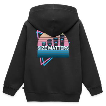 Kamera Fotografie Fotograf Retro - Kinder Premium Organic Zip Hoodie - Schwarz - Hinten - AI Model Kid Male (0cm)