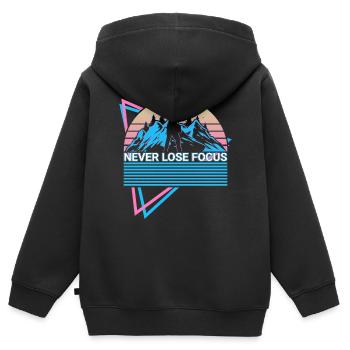Kamera Fotografie Fotograf Retro - Kinder Premium Organic Zip Hoodie - Schwarz - Hinten - AI Model Kid Male (0cm)