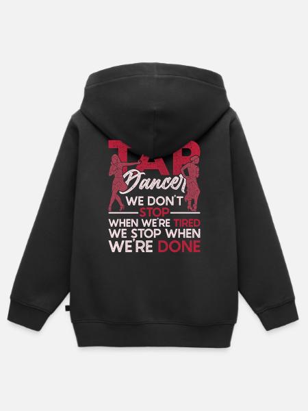 Stepper Stepptänzer Stepptanz Stepptänzerin - Kinder Premium Organic Zip Hoodie - Schwarz