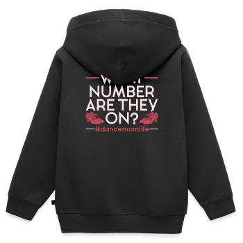 Claquettes Claquettes Danseur de claquettes Stepper - Sweat Premium à capuche zippé enfant bio - noir - Dos - AI Model Kid Male (0cm)