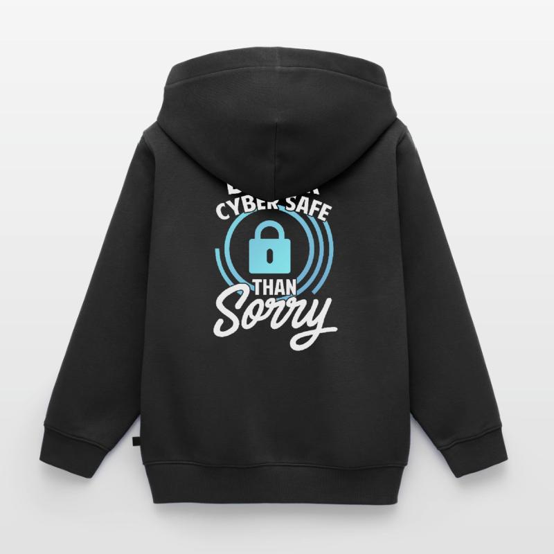 Cybersecurity, Hacking, IT Kids Premium Organic Zip-up Hoodie