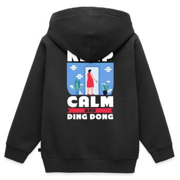 Missionnaire mormon SDJ - Sweat Premium à capuche zippé enfant bio - noir - Dos - AI Model Kid Male (0cm)