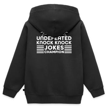 LDS-Missionar - Kinder Premium Organic Zip Hoodie - Schwarz - Hinten - AI Model Kid Male (0cm)