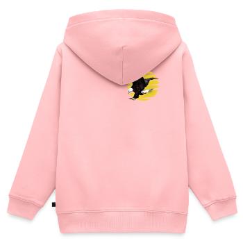 Aigle - Sweat Premium à capuche zippé enfant bio - rose - Dos - AI Model Kid Female (0cm)