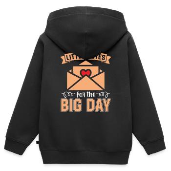 Wedding Planner Little Notes For The Big Planning - Kinder Premium Organic Zip Hoodie - Schwarz - Hinten - AI Model Kid Male (0cm)