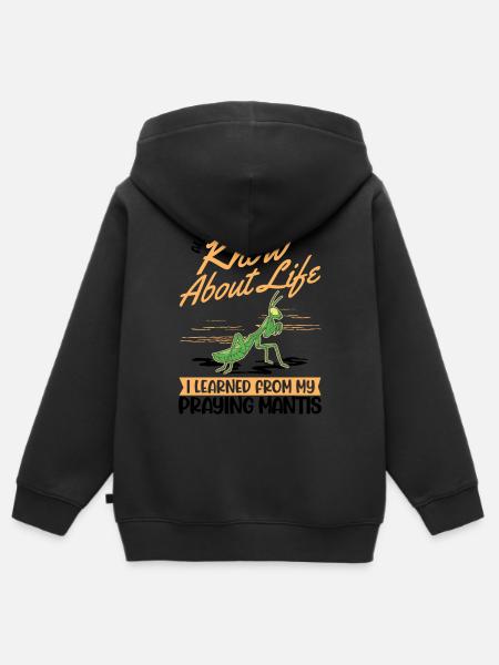 Gottesanbeterin Mantis Fangschrecke - Kinder Premium Organic Zip Hoodie - 