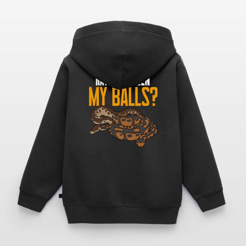 Serpent python royal Sweat Premium à capuche zippé enfant bio