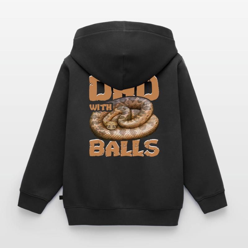 Serpent python royal Sweat Premium à capuche zippé enfant bio