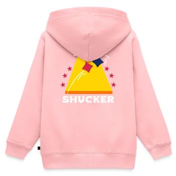 Lustiges Cornhole Corn Hole - Kinder Premium Organic Zip Hoodie - Rosa - Hinten - AI Model Kid Female (0cm)