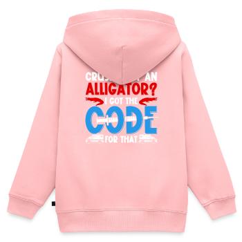 Coding Specialist I Got The Code For That - Kids Premium Organic Zip-up Hoodie - rose - Back - AI Model Kid Female (0cm)
