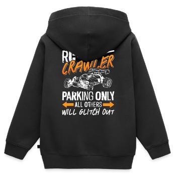 RC Model Racing RC Crawler Parking Only Model Car - Kids Premium Organic Zip-up Hoodie - black - Back - AI Model Kid Male (0cm)