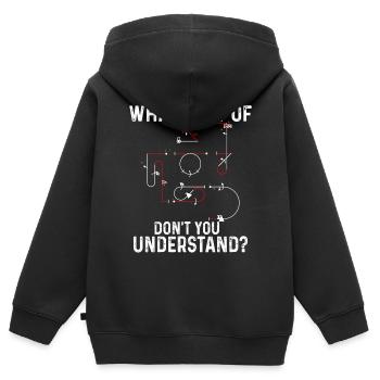 Verstehst Du Nicht Kunstflug Aresti Figuren - Kinder Premium Organic Zip Hoodie - Schwarz - Hinten - AI Model Kid Male (0cm)