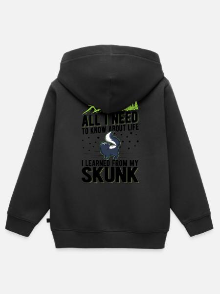 Skunk Spruch Stinktier - Kinder Premium Organic Zip Hoodie -