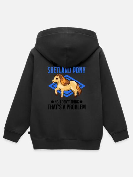 Shetland Pony Geruch Geschenk Shetty - Kinder Premium Organic Zip Hoodie -