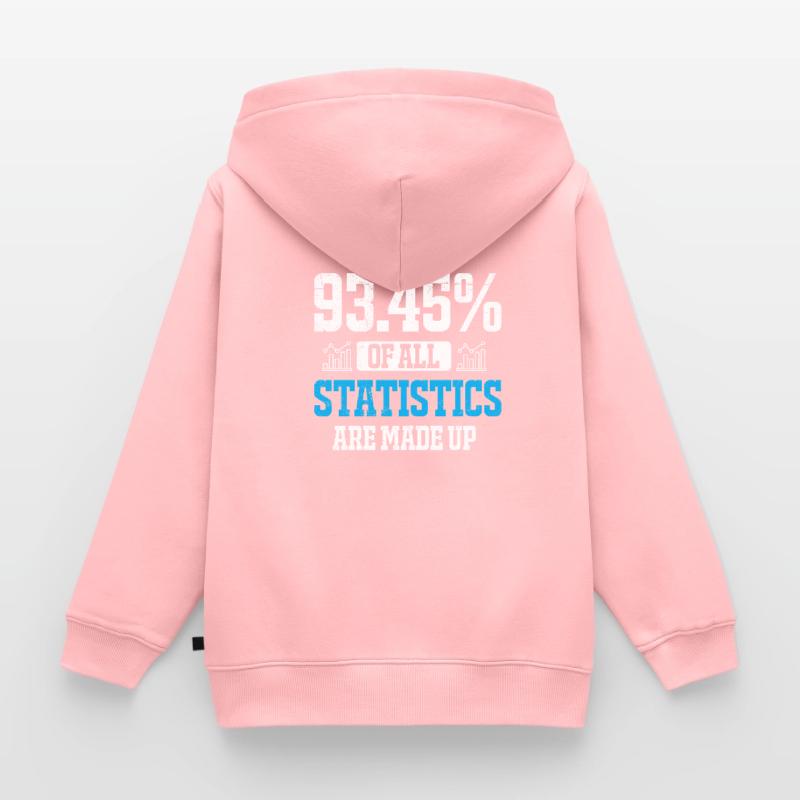 Statistics Data Analysis Profession Statistician Kids Premium Organic Zip-up Hoodie