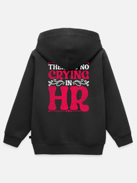 HR Manager Personalmanager - Kinder Premium Organic Zip Hoodie - Schwarz
