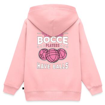 Bocce Ball Women Bocce Players Have Balls Boule - Kids Premium Organic Zip-up Hoodie - rose - Back - AI Model Kid Female (0cm)