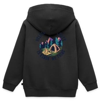 Cub Scouting Design Für Einen Pfadfinderführer - Kinder Premium Organic Zip Hoodie - Schwarz - Hinten - AI Model Kid Male (0cm)