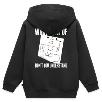 Verstehst Du Nicht Kunstflug Aresti Figuren - Kinder Premium Organic Zip Hoodie - Schwarz - Hinten - AI Model Kid Male (0cm)