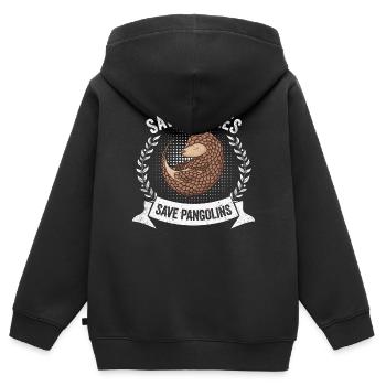 Speichern Schuppentiere Liebhaber Schuppentiere - Kinder Premium Organic Zip Hoodie - Schwarz - Hinten - AI Model Kid Male (0cm)