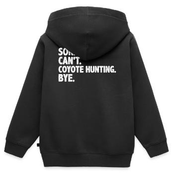 Coyote Hunter Yote - Sweat Premium à capuche zippé enfant bio - noir - Dos - AI Model Kid Male (0cm)