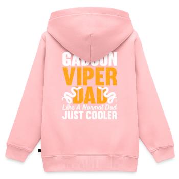 Propriétaires de serpents - Sweat Premium à capuche zippé enfant bio - rose - Dos - AI Model Kid Female (0cm)