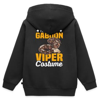Snake owners - Kids Premium Organic Zip-up Hoodie - black - Back - AI Model Kid Male (0cm)