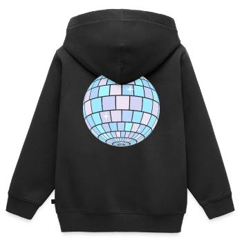 Dänische Pastell-Ästhetik Disco-Ball - Kinder Premium Organic Zip Hoodie - Schwarz - Hinten - AI Model Kid Male (0cm)