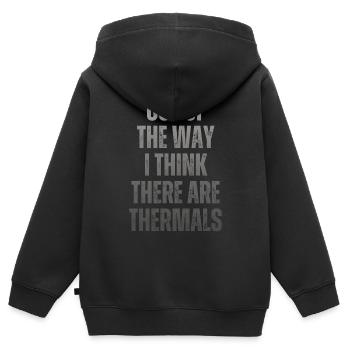 Ich Glaube, Es Gibt Thermik Rc Segler - Kinder Premium Organic Zip Hoodie - Schwarz - Hinten - AI Model Kid Male (0cm)
