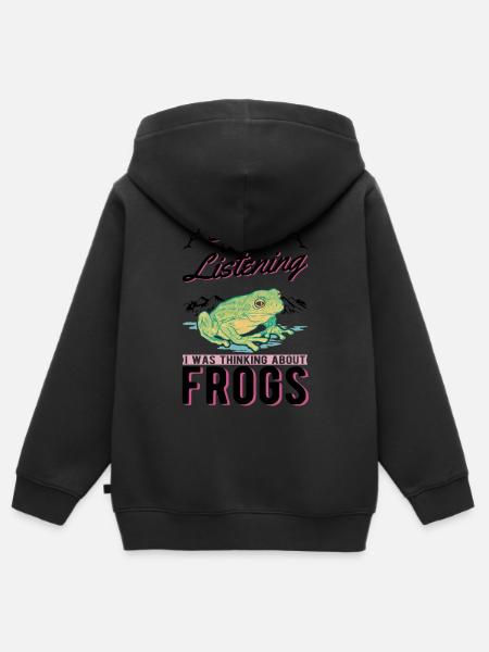 Frosch Geschenk Laubfrosch - Kinder Premium Organic Zip Hoodie -