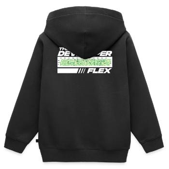 Programmer Humor Coding Jokes Developer - Kids Premium Organic Zip-up Hoodie - black - Back - AI Model Kid Male (0cm)