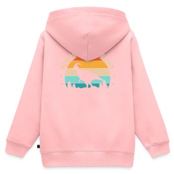 Rawrsome Since 2018 Parasaurolophus 5. Geburtstag - Kinder Premium Organic Zip Hoodie - Rosa - Hinten - AI Model Kid Female (0cm)