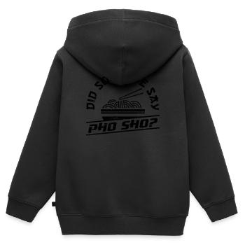 Vietnamesisches Nudelsuppen-design Für Einen Pho - Kinder Premium Organic Zip Hoodie - Schwarz - Hinten - AI Model Kid Male (0cm)