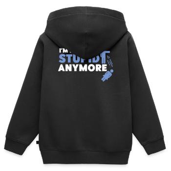 Happy Divorce Party I'm Not With - Kinder Premium Organic Zip Hoodie - Schwarz - Hinten - AI Model Kid Male (0cm)