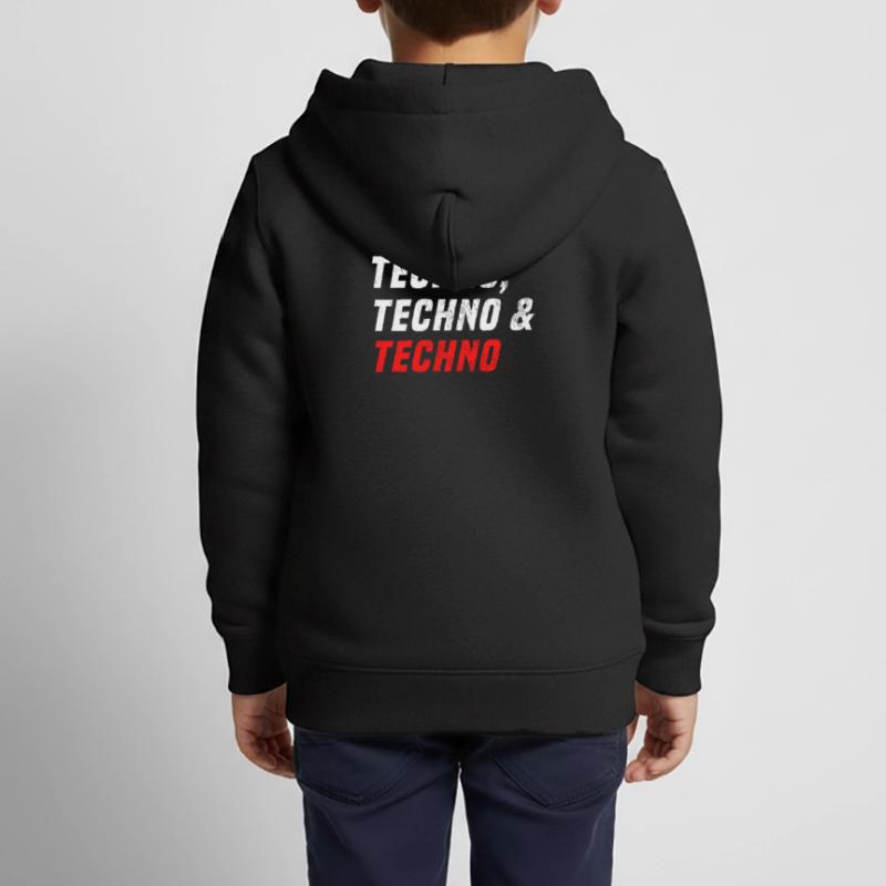 Techno Techno Techno Kinder Premium Organic Zip Hoodie