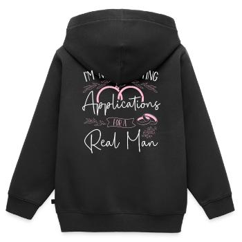 Happy Divorce Party I'm Now - Kinder Premium Organic Zip Hoodie - Schwarz - Hinten - AI Model Kid Male (0cm)