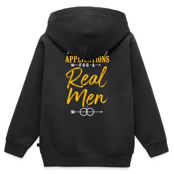 Happy Divorce Party I'm Now - Kinder Premium Organic Zip Hoodie - Schwarz - Hinten - AI Model Kid Male (0cm)