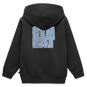 Conseil du gymnase - Sweat Premium à capuche zippé enfant bio - noir - Dos - AI Model Kid Male (0cm)