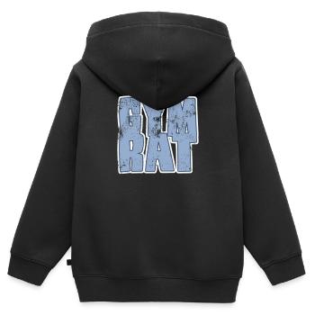 Conseil du gymnase - Sweat Premium à capuche zippé enfant bio - noir - Dos - AI Model Kid Male (0cm)