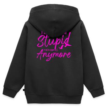 Happy Divorce Party I'm Not With - Kinder Premium Organic Zip Hoodie - Schwarz - Hinten - AI Model Kid Male (0cm)