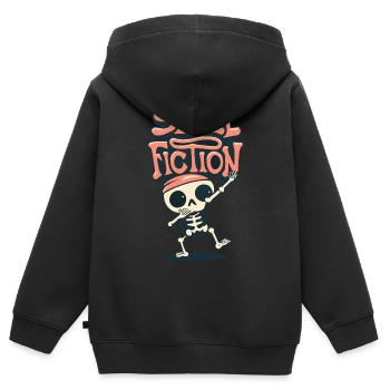 Totenkopf Skull Fiction Totenschädel - Sweat Premium à capuche zippé enfant bio - noir - Dos - AI Model Kid Male (0cm)