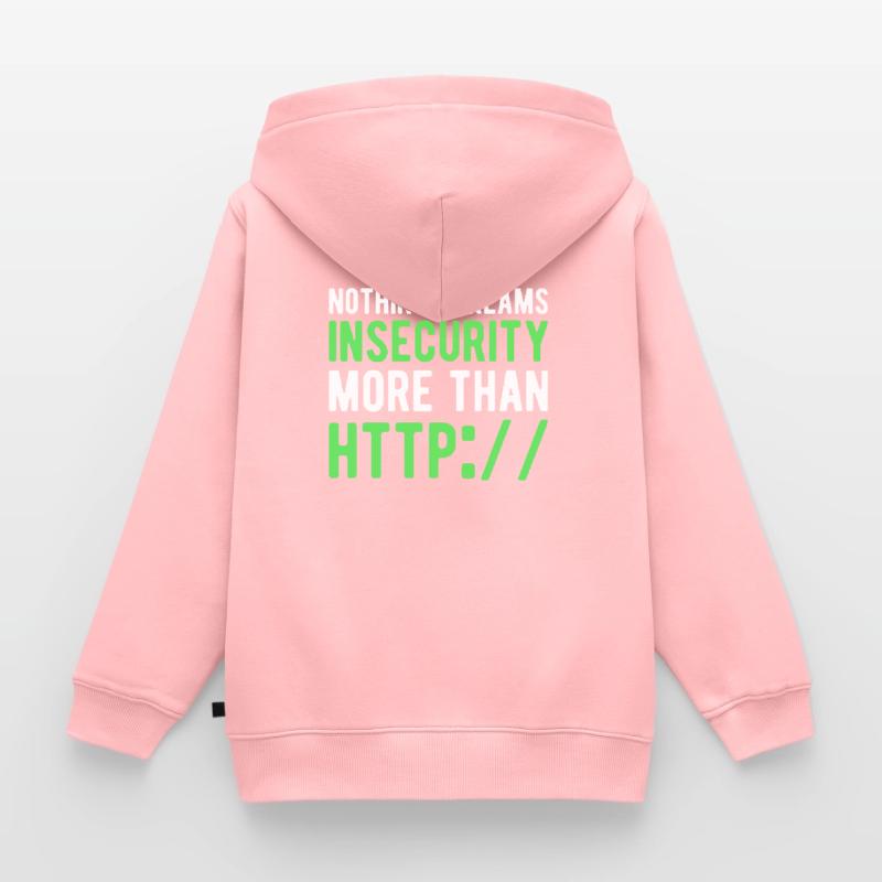 Codeur Programmeur de code binaire Informatique Sweat Premium à capuche zippé enfant bio